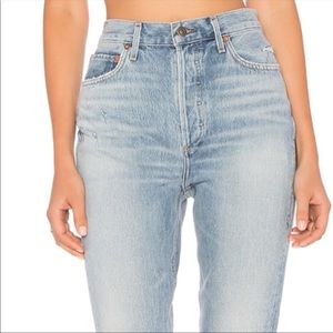 Agolde Riley High Rise Straight Crop